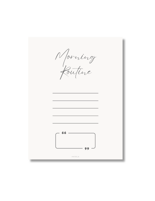 Morning Routine